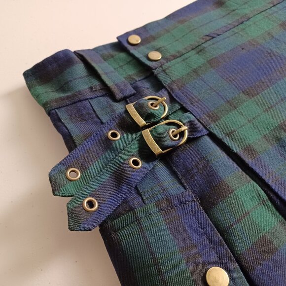 Utility Tartan Plaid Kilt - Picture 2 of 13